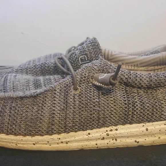 Shoes | Hey Dude Slip On Gray Weave Pattern Stretch Mens  display picture 2